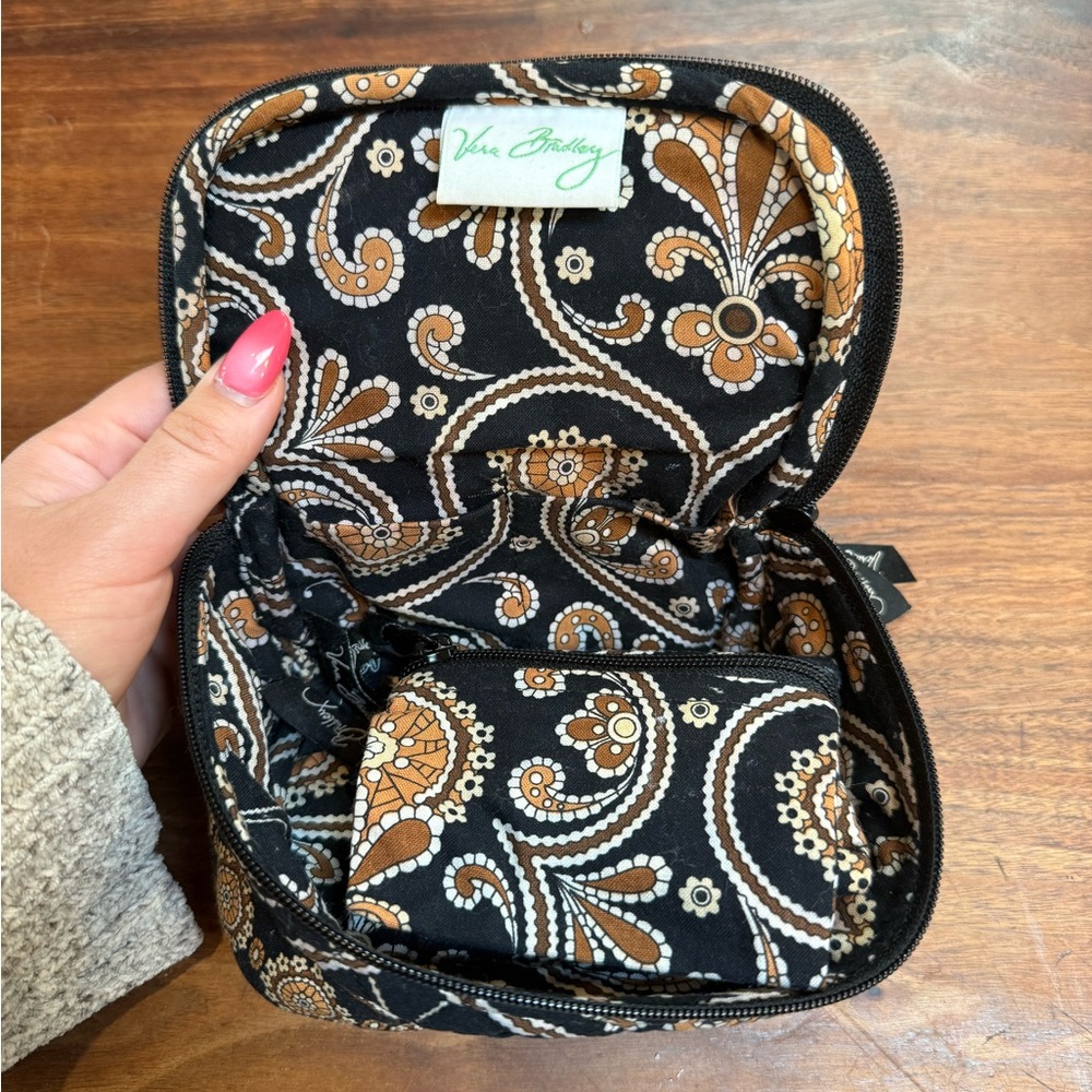 Vera Bradley Small Jewelry Holder Brown Paisley